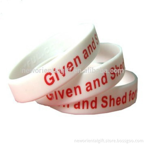 Custom imprint silicone wristbands cheapest silicone bracelets